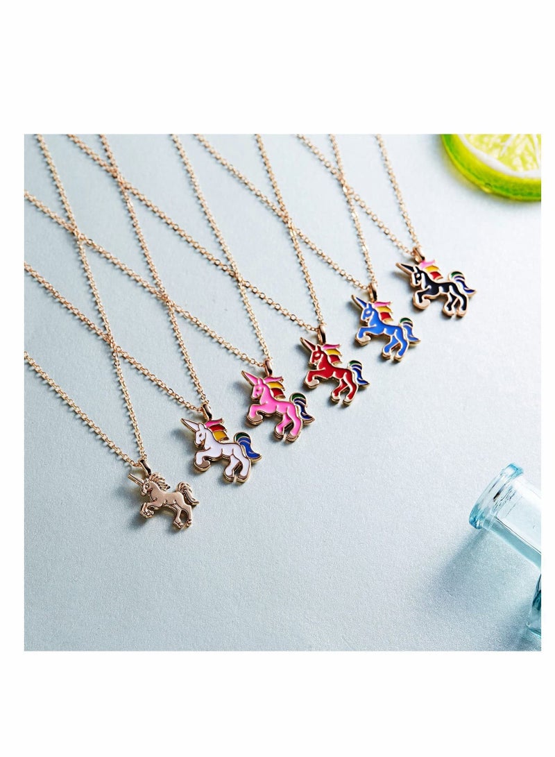 Y&D Unicorn Necklace, Alloy Chain Pendant Charms Jewelry Mom Gifts for Women Mothers Day, Gold - Image 2