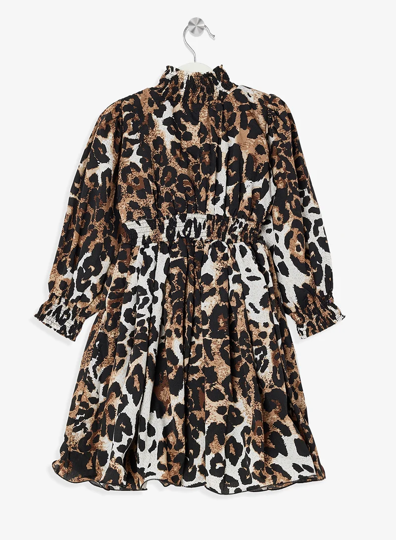 Little Golden Apple Little Animal Print Dress