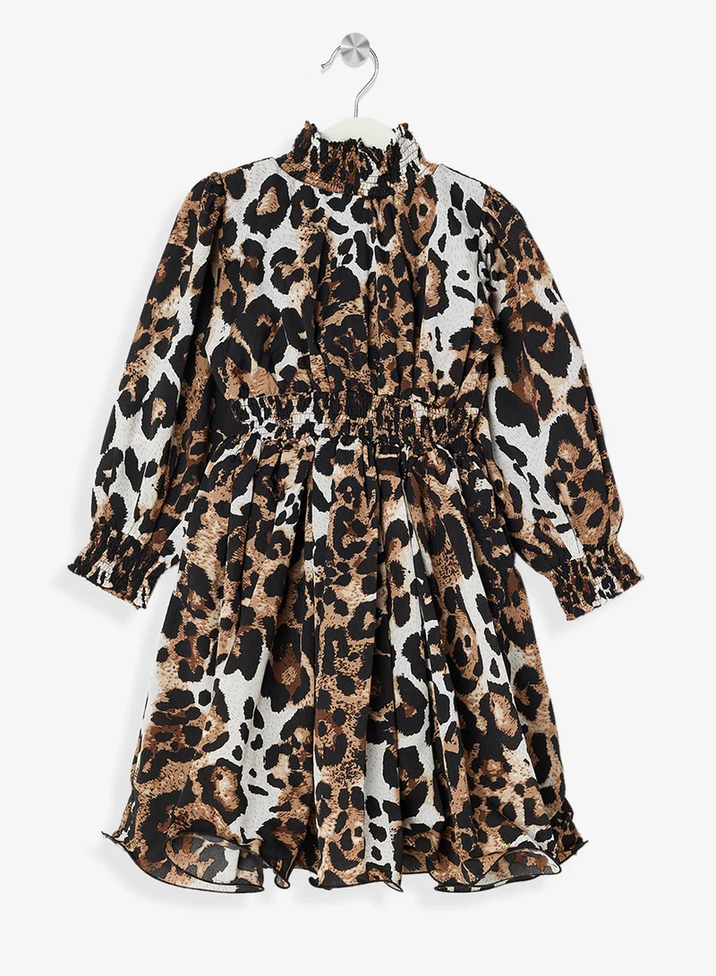 Little Golden Apple Little Animal Print Dress