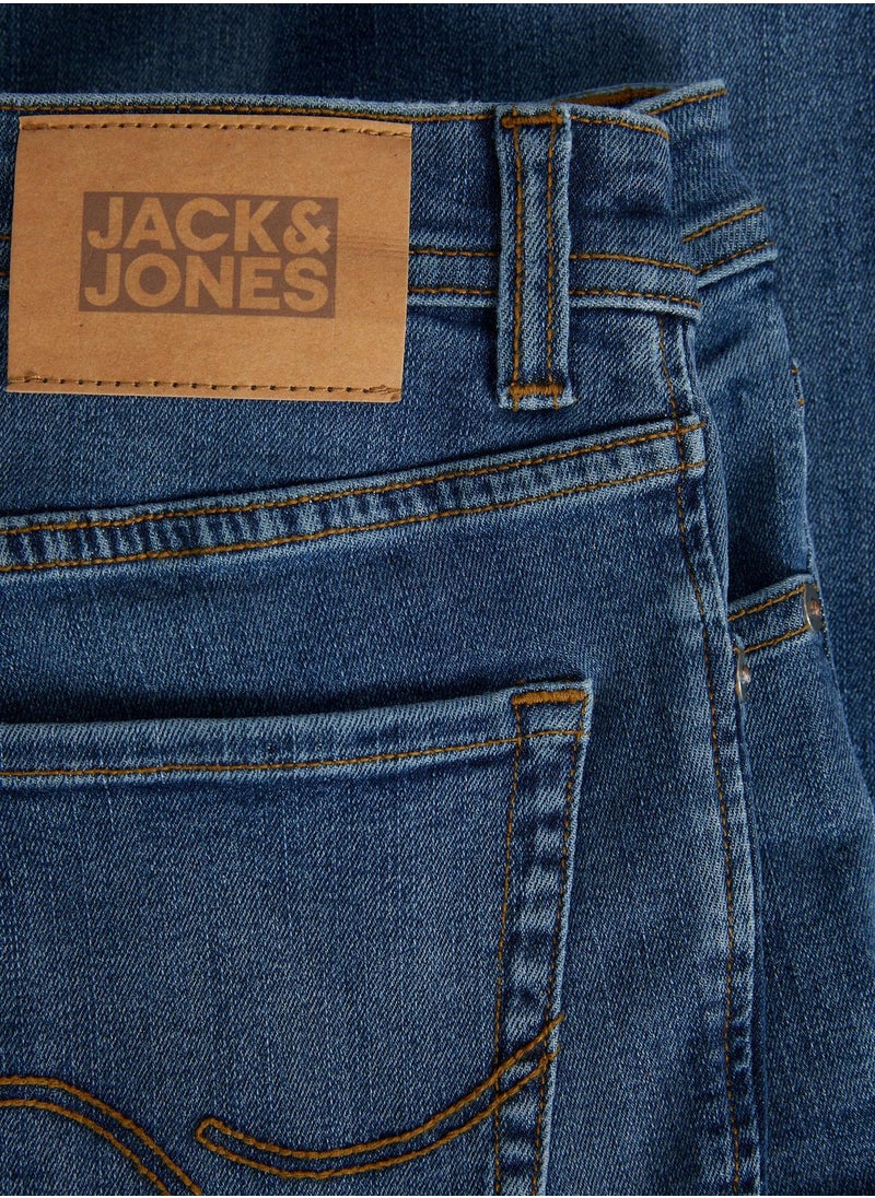 Jack & Jones Junior - Youth Mid Wash Slim Fit Jeans - Image 1