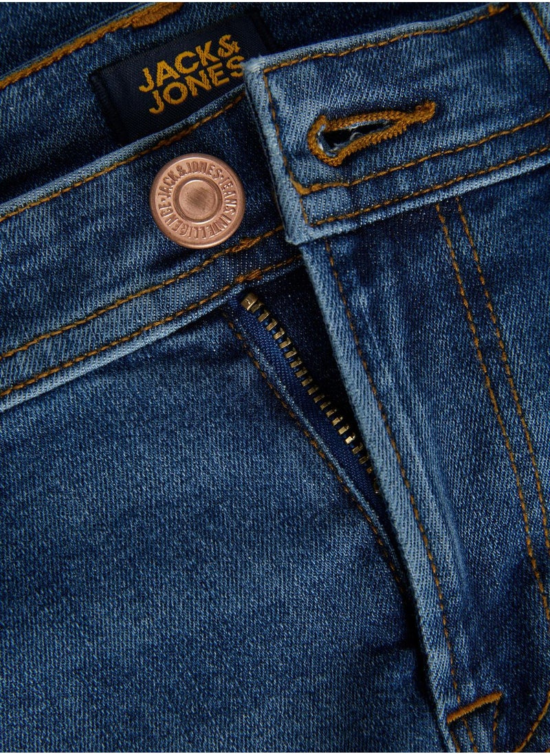 Jack & Jones Junior - Youth Mid Wash Slim Fit Jeans - Image 1