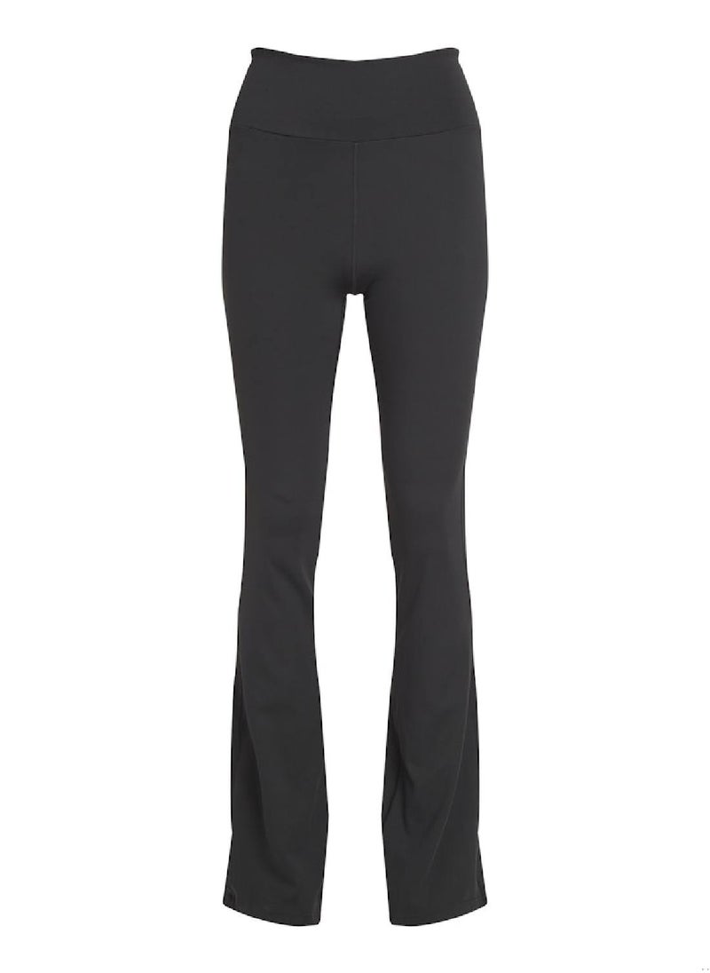CALVIN KLEIN Women's Flared Gym Leggings - Polyester Blend, Black  - Image 2