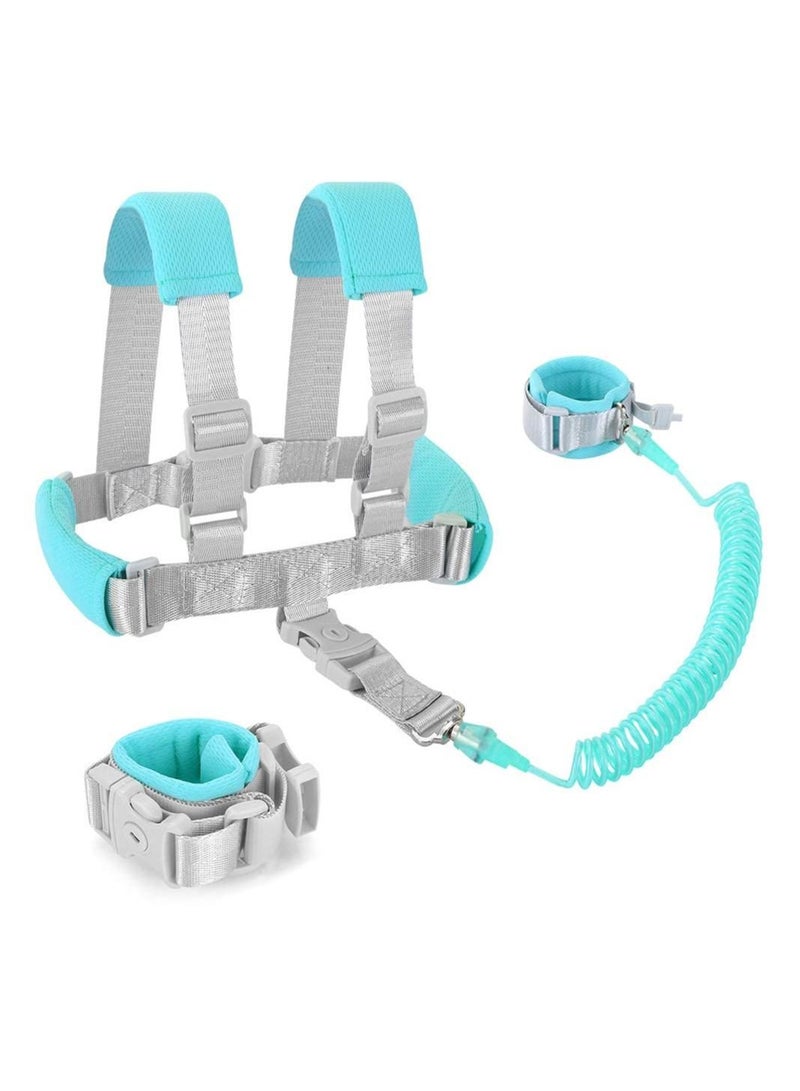 SYOSI Anti Lost Toddler Leash with Backpack Harness Wrist Link for Child Safety Wristband Leash Keep Your Runner Close and Safe in Crowd Public Events Metal Connectors & Rotate 360 Degrees  - Image 1