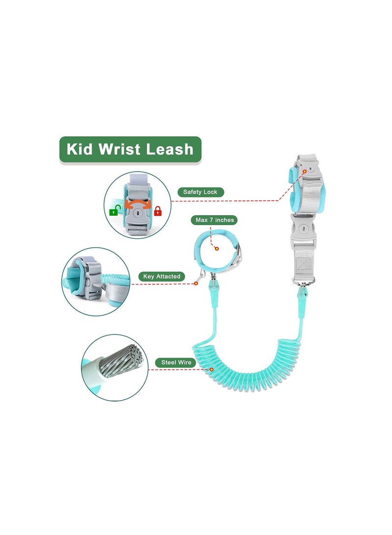 SYOSI Anti Lost Toddler Leash with Backpack Harness Wrist Link for Child Safety Wristband Leash Keep Your Runner Close and Safe in Crowd Public Events Metal Connectors & Rotate 360 Degrees  - Image 5