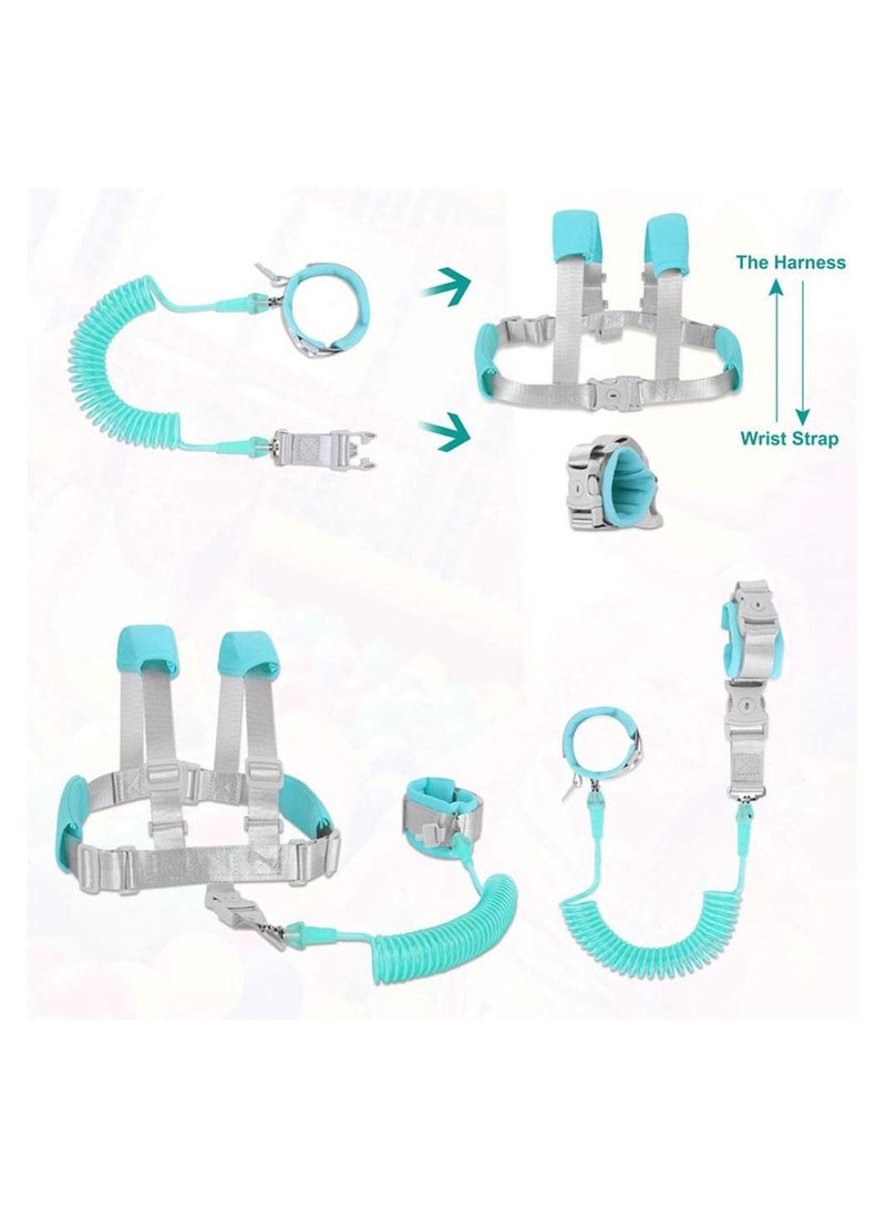 SYOSI Anti Lost Toddler Leash with Backpack Harness Wrist Link for Child Safety Wristband Leash Keep Your Runner Close and Safe in Crowd Public Events Metal Connectors & Rotate 360 Degrees  - Image 4