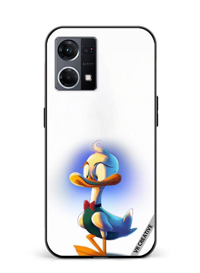 VR CREATIVE Protective Case Cover For Oppo Reno8 4G Donald Duck Design Multicolour - Image 1
