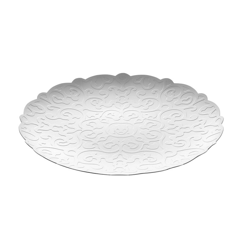 ALESSI Alessi Dressed Round Tray Silver 