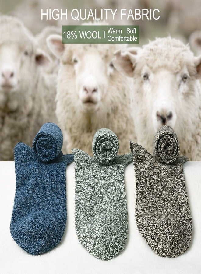 FYC Winter Womens Socks - Wool Warm Thick Knit Cozy Crew Casual Vintage Soft Socks for Women - Christmas Gifts - 5 Pairs, Multicolor-03, 5-9 - Image 3