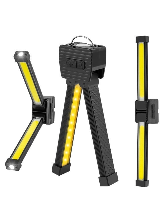 OSHIMA Magnetic Gym Lamp for Posing, Portable Posing Lamp, LED Flashlight with Hanging Hook, 7th Gear Dimming, Work Light with 180 Degree Folding, USB Rechargeable Worklight - Image 1