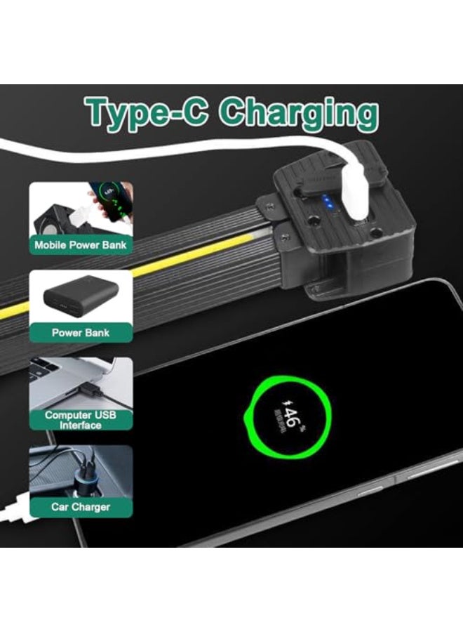 OSHIMA Work Light, Slim Inspection Light, Rechargeable LED Work Light, Workshop Lamp with Magnet and Hook, Torch Torch Torch Hand Lamp for Car Repair Tool Accessories [Energy Class A] - Image 5