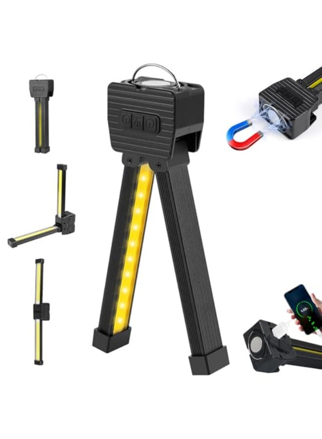 OSHIMA Work Light, Slim Inspection Light, Rechargeable LED Work Light, Workshop Lamp with Magnet and Hook, Torch Torch Torch Hand Lamp for Car Repair Tool Accessories [Energy Class A] - Image 1