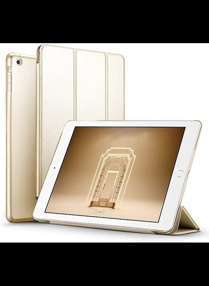 iPad Mini 2 Case/iPad Mini 3 / iPad Mini Smart Case Cover [Synthetic Leather] Translucent Frosted Back Magnetic Cover with Sleep/Wake Function - (Champagne Gold)