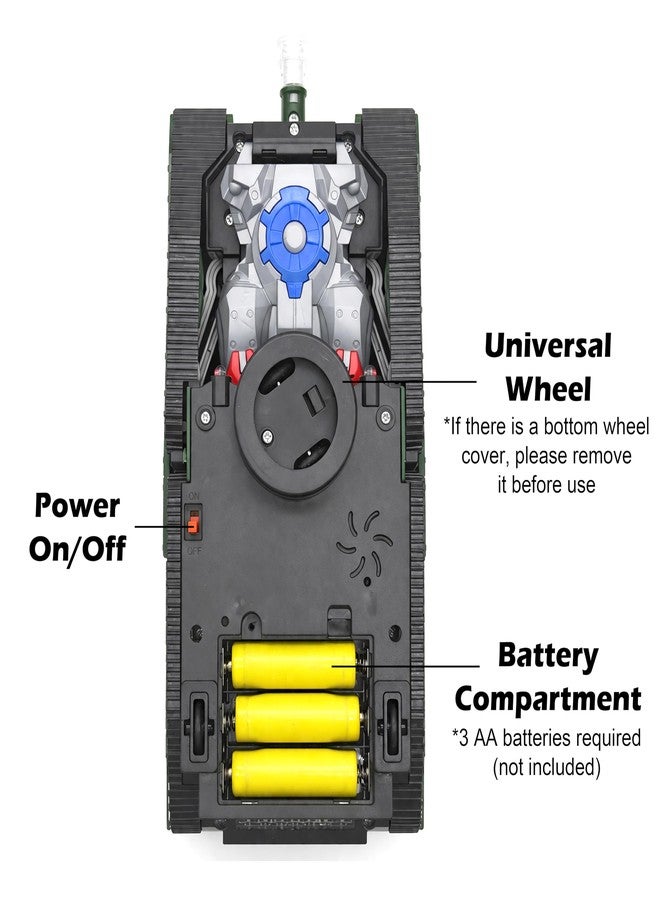 VGRASSP Kids Military Fighter Automatic Deformation Tank to Robot 2 in 1 Toy - 3D Lights and Music (Color and Design Asper Stock) (Tank) - Image 4