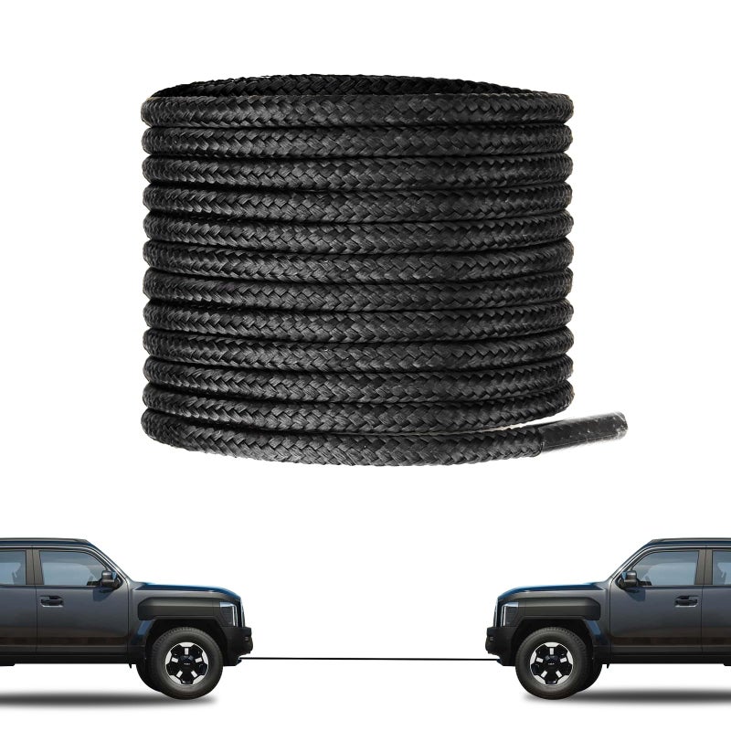 NDTEZUGT Unbreakable Boot Laces, Heavy Duty Work Round Shoelaces Replacement Shoe Strings, Stronger than Steel or Kevlar (Black 63â€/160cm) - Image 1