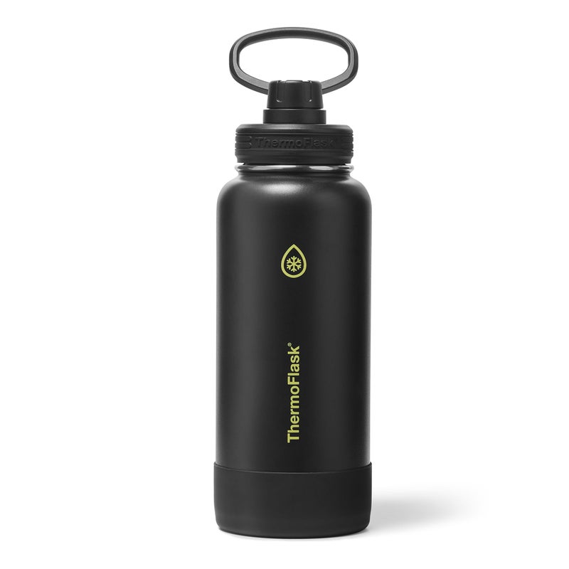 ThermoFlask 32 oz Double Wall Vacuum Insulated Stainless Steel Water Bottle with Spout Lid, Shadow Glow - Image 1