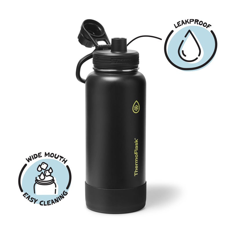 ThermoFlask 32 oz Double Wall Vacuum Insulated Stainless Steel Water Bottle with Spout Lid, Shadow Glow - Image 3