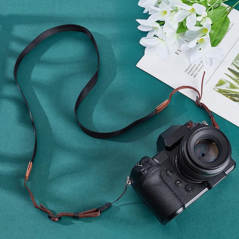 كلاراكو أحزمة رقبة الكاميرا من كلاركو، حزام كتف قابل للتعديل بطول 52.8 بوصة، حزام كاميرا DSLR سريع الفك - Image 5