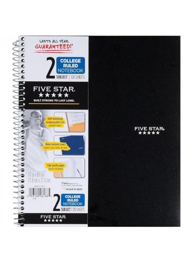Five Star Notebook 8.5 X 11 in 240 Pages (120 Sheets)