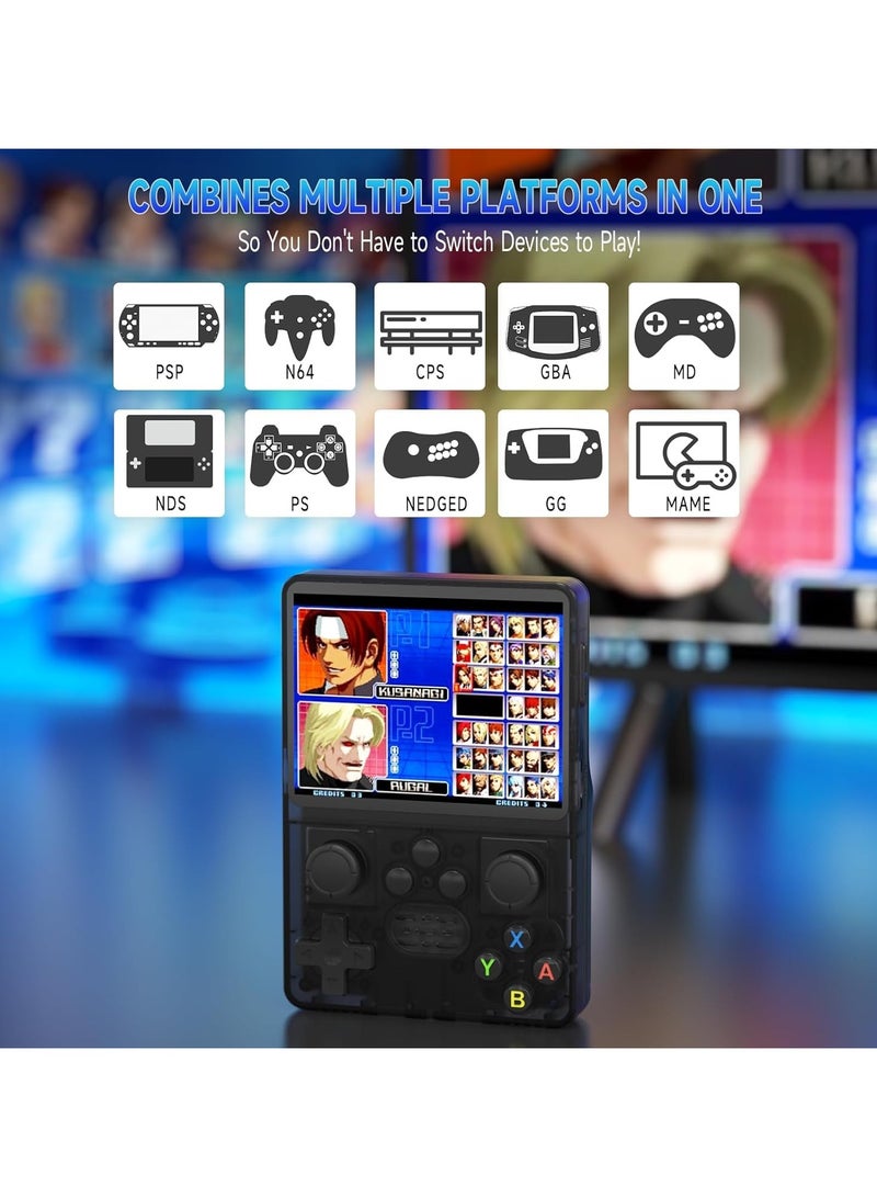 Retro Handheld Gaming Console, Portable Pocket Gaming Console, 3.5-inch IPS Screen, 64G TF Card, Built-in 15+ Emulators and 5000+ Classic Games, Video Gaming Console with Linux OS and 3500mAh Battery - Image 2