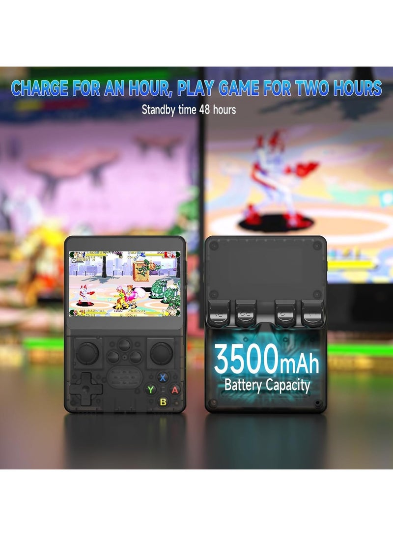 Retro Handheld Gaming Console, Portable Pocket Gaming Console, 3.5-inch IPS Screen, 64G TF Card, Built-in 15+ Emulators and 5000+ Classic Games, Video Gaming Console with Linux OS and 3500mAh Battery - Image 4