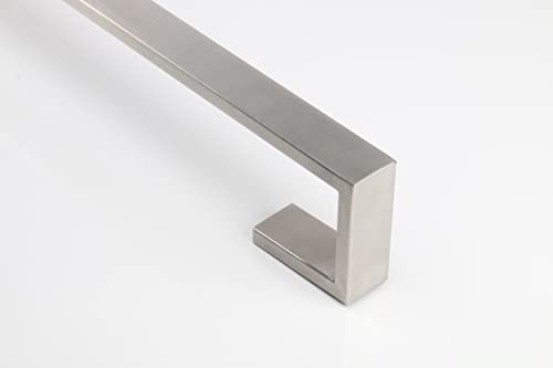 TocTen Bath Towel Rack - Square Base Thicken SUS304 Stainless Steel Towel Bar for Bathroom, Bathroom Bar Accessories Towel Rod Heavy Duty Wall Mounted Towel Holder (Brushed Nickel, 20 Inch) - Image 5