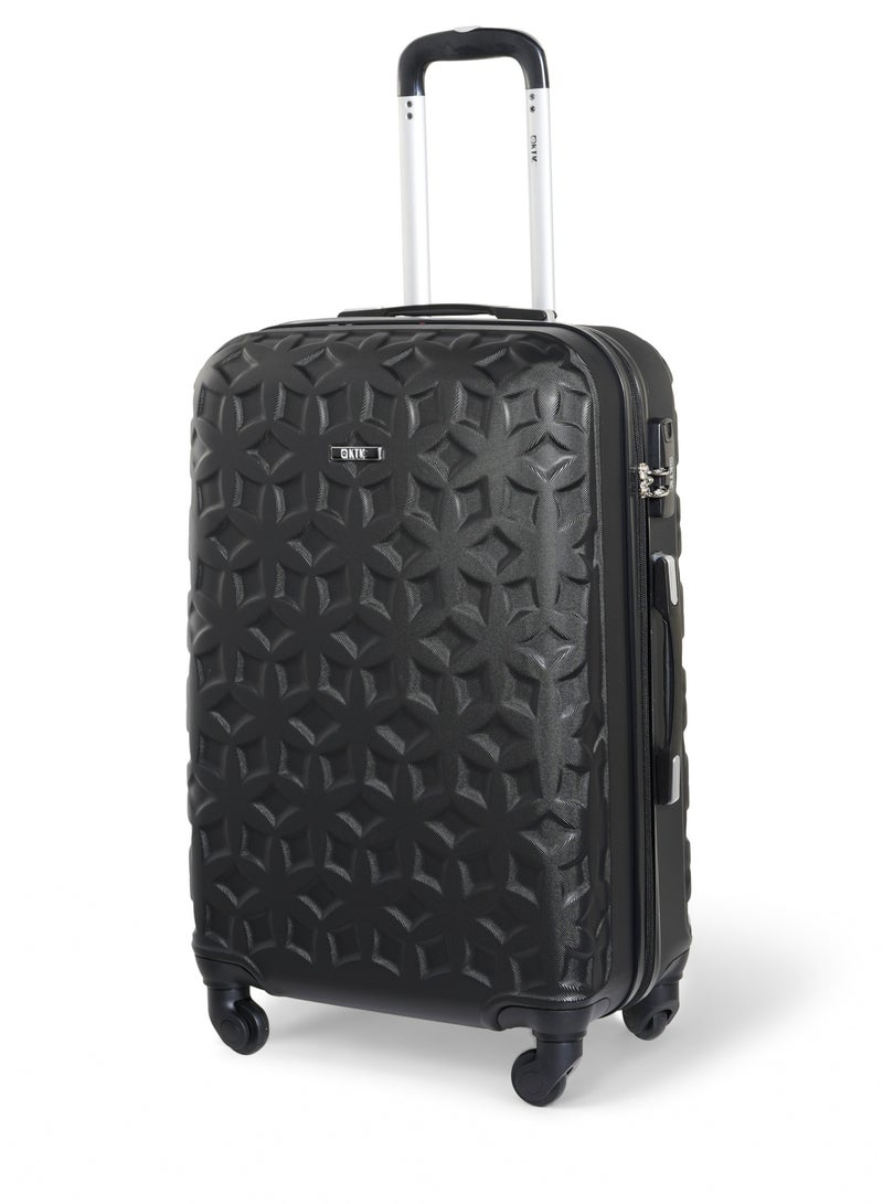 KTMC 3-Piece ABS Luggage Set 20/24/28 inches Carry-On & Checked Suitcases, KTMC-9191 Black - Image 5