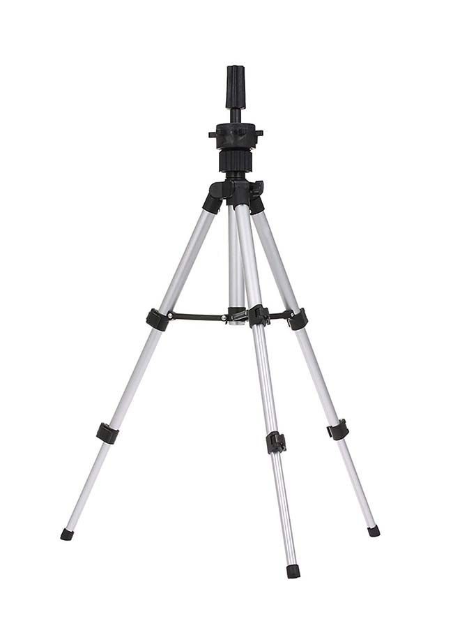 NIBEMINENT Adjustable Mini Tripod Wig Stand Black/Silver 37centimeter - Image 3