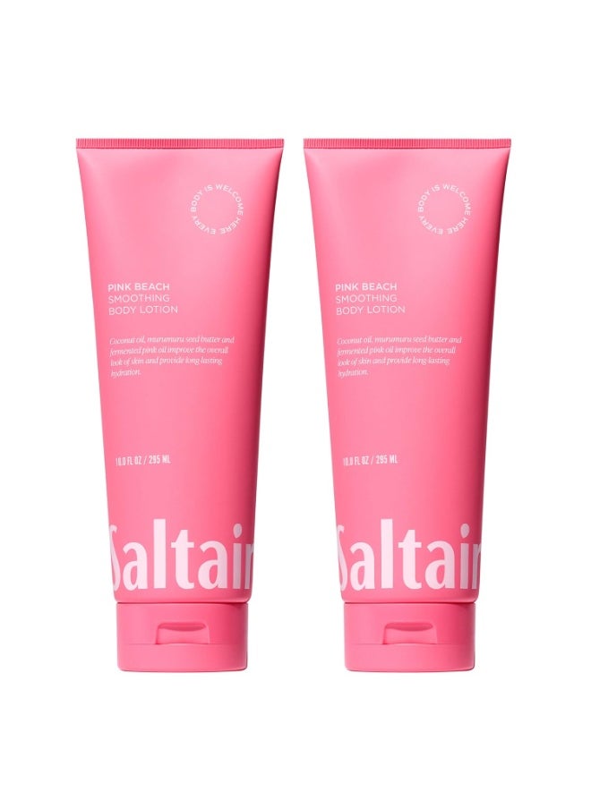 Saltair Saltair Body Lotion - 2 Pack Moisturizing Lotion For Dry Skin. Pink Beach Scented Hydrating Body Cream with Nourishing Moisturizer Formula. Skin Care for Women and Men. 2x 10oz Tubes  - Image 1