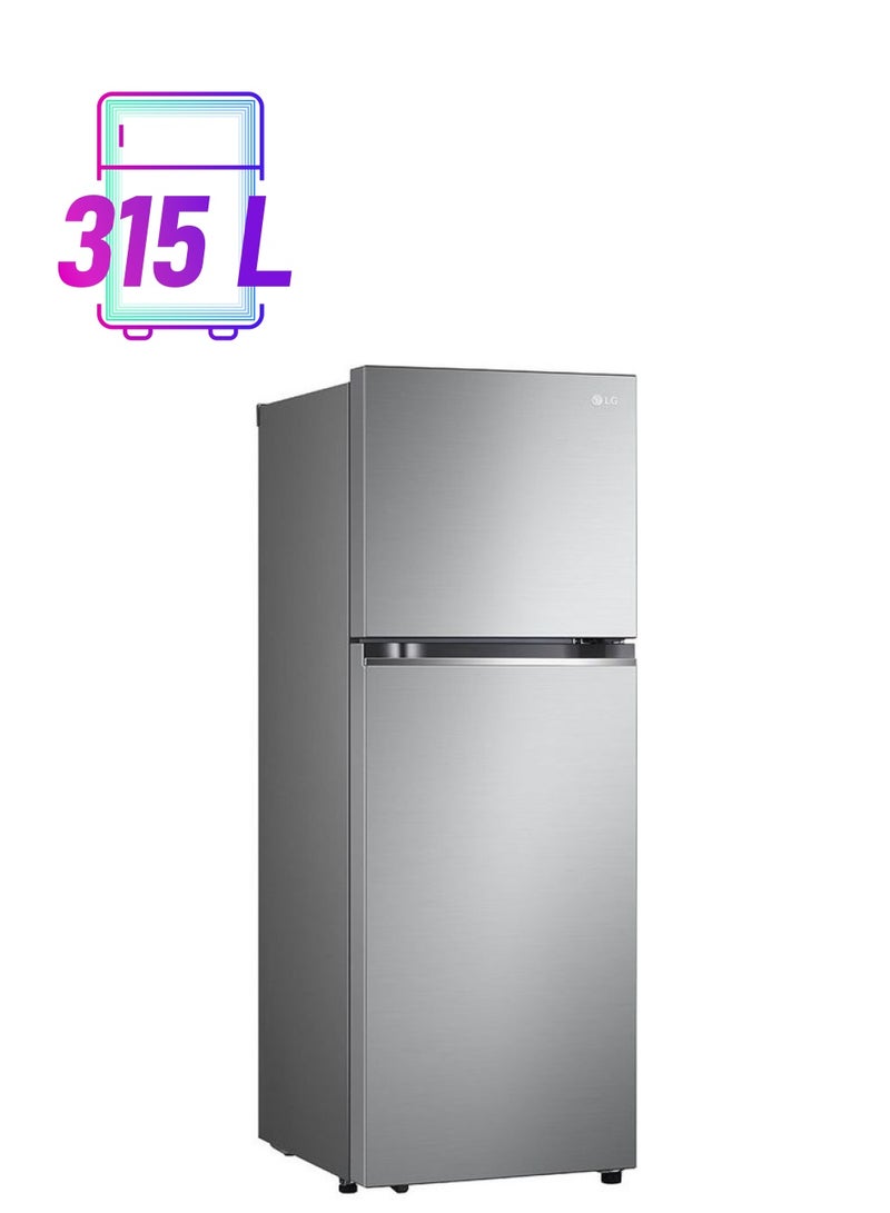 LG 315L Net Capacity, New Smart Inverter Top Mount Refrigerator, Door Cooling+, Multi Air Flow, Smart Diagnosis GNB442PLGB Platinum Silver - Image 1