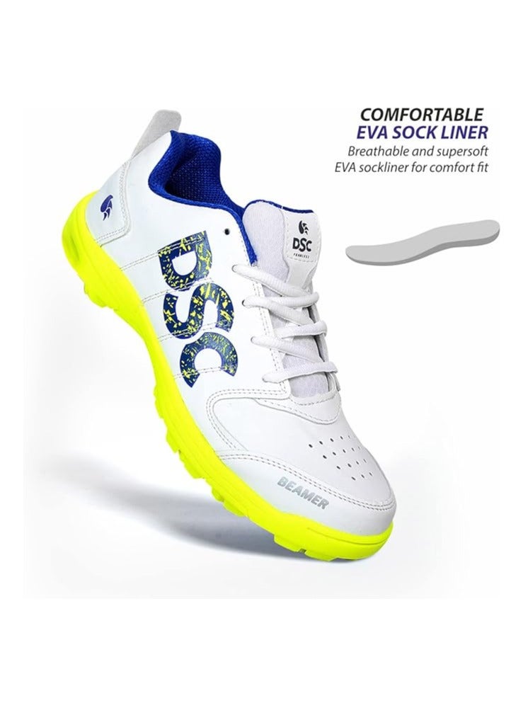 دي أس سي حذاء كريكيت DSC Beamer | للرجال والأولاد | مصنوع من مادة البولي فينيل كلوريد | أداء يدوم طويلاً | شبكة قابلة للتنفس لتحسين الأداء | للأولاد والرجال | خفيف الوزن | متين | مقاس 6 المملكة المتحدة، 7 الولايات المتحدة، 40 الاتحاد الأوروبي - Image 2