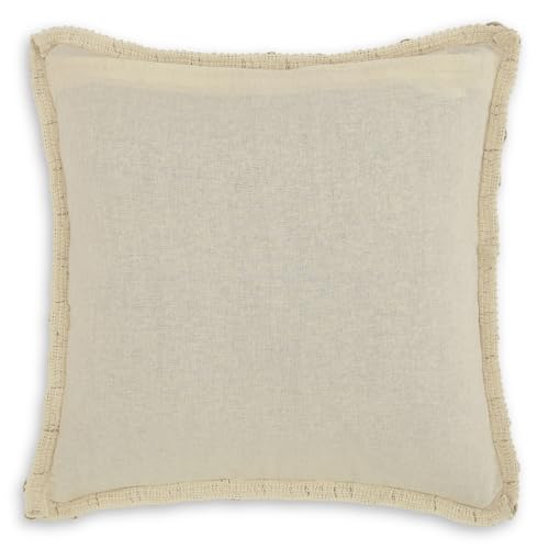 haus & kinder Decorative Embroidered Cushion Cover Set of 1, Cotton Throw Cushion Cover for Sofa, Couch & Living Room, Soft Breathable Square Cushion Case 16x16 Inch Accent Pillow Cover - Image 5