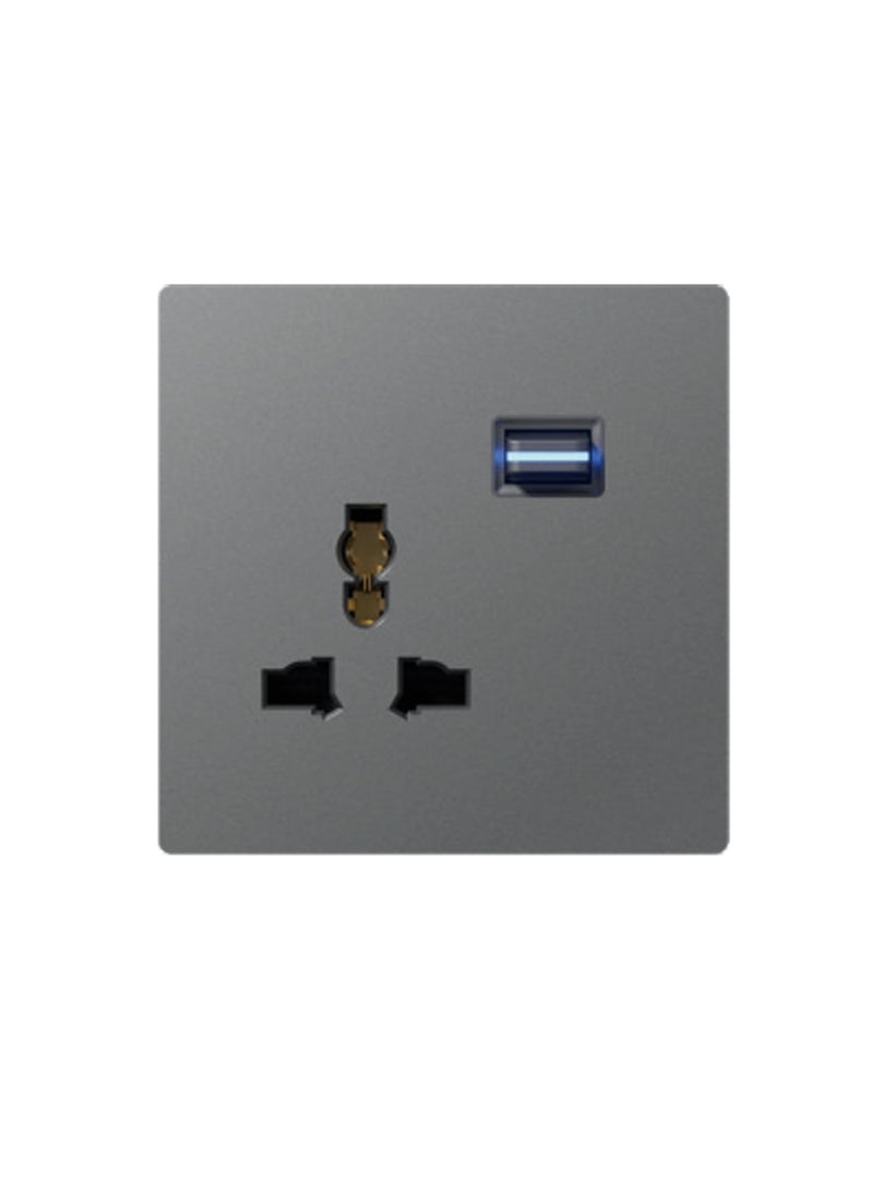 Foreign trade flat pull switch socket (one switch with multi-function socket) 