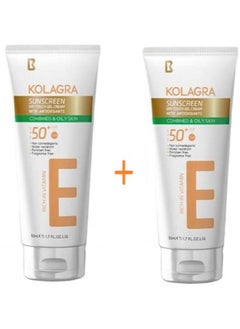 KOLAGRA Kolagra Sunscreen Gel Cream SPF50+(2 Pcs) 50 Ml  - Image 1