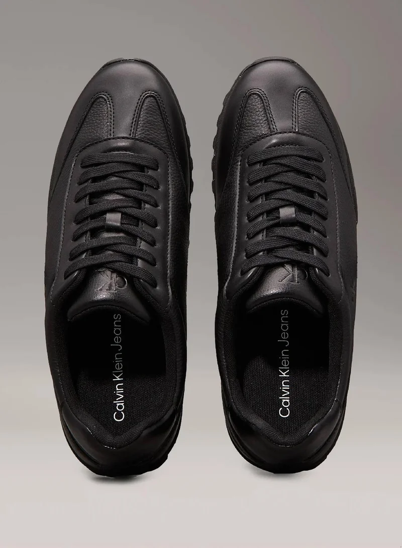 Calvin Klein Jeans  Leather Low Profile Trainers  | Best Price UAE