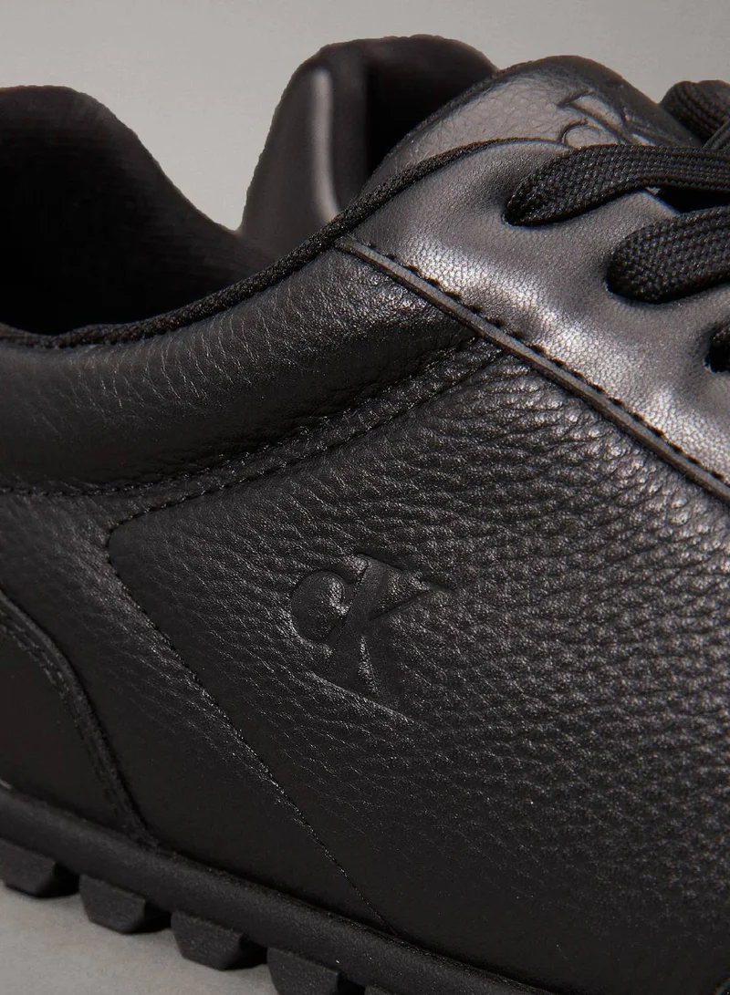 Calvin Klein Jeans  Leather Low Profile Trainers  | Best Price UAE