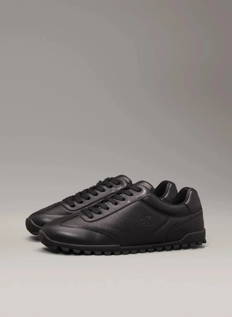 Calvin Klein Jeans  Leather Low Profile Trainers  | Best Price UAE