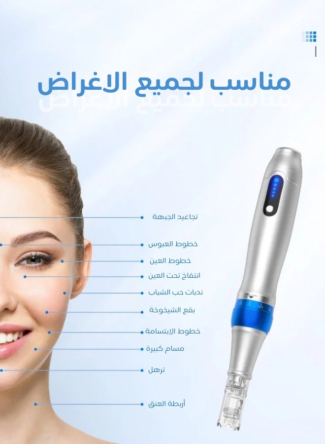كينسي بيوتي قلم ميكرونيدلينغ احترافي، ألتيما 2*12 دبوس، 2*24 دبوس، 2*36 دبوس، قلم ديرما A6 PRO  - Image 3