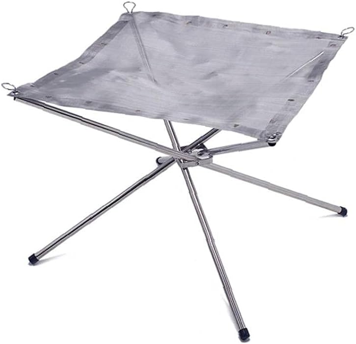 Halamodo Portable Outdoor Fire Pit Collapsing Steel Mesh Fire Stand Perfect for Camping Backyard Garden - Image 2
