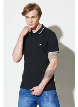 Wrangler Men's Black Polo T-Shirt  - Image 2