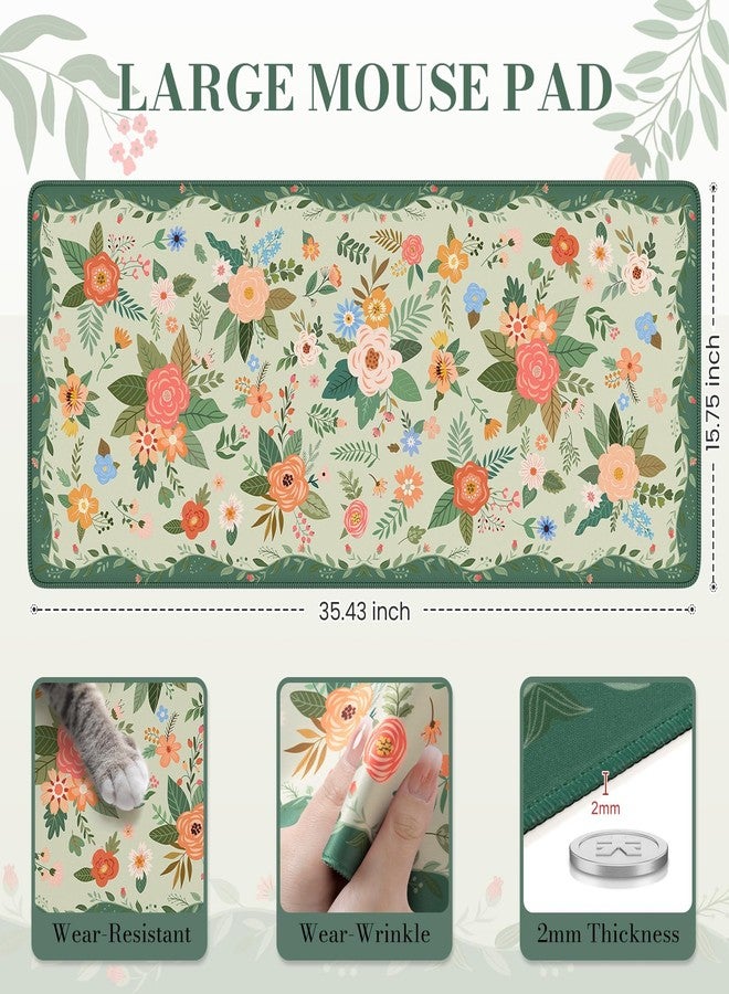 iCasso Cute Gaming Mouse Pad XXL Green - Image 3