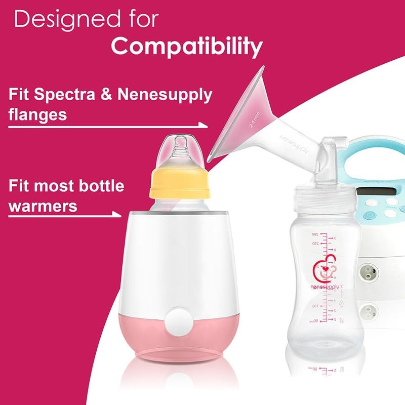 نينس سابلاي Nenesupply 9oz 4 Count Wide Neck Mouth Breastmilk Storage Bottle Breast Pump Bottles Use for Pumping with Spectra S1 S2 9 Plus Breast Pumps. Replace Spectra Bottles for Pumping Breastmilk Collection - Image 4