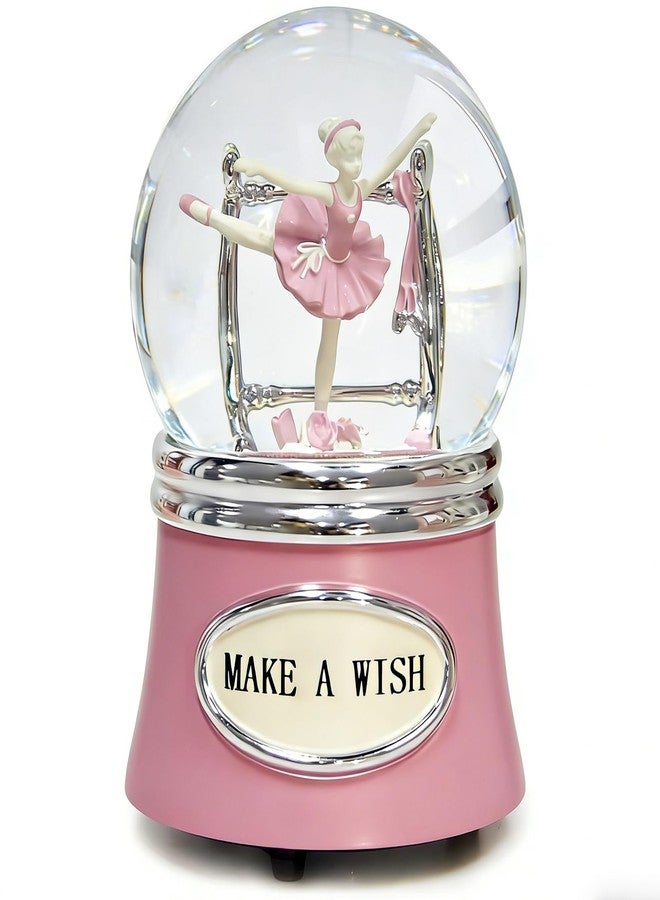 YT3 Studio Ballerina Snow Globes Christmas Music Box, Rotating Ballet Dance Musical Snowglobe for Girls, 100MM Water Globe Plays Fur Elise Melody, Gifts for Women Dancers Friends - Image 1