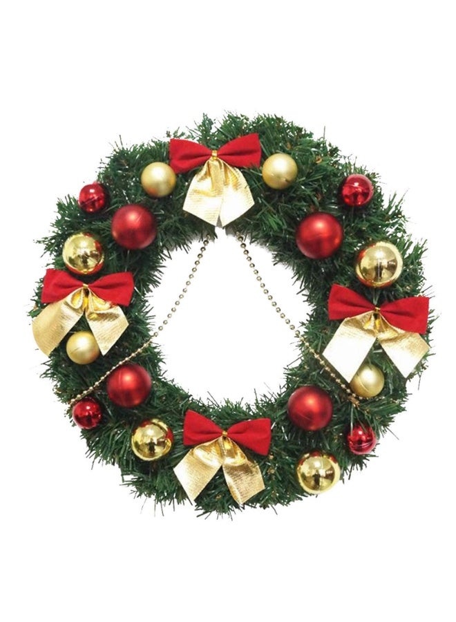 Luxurious Christmas wreath of bright red flowers for party decorations at home