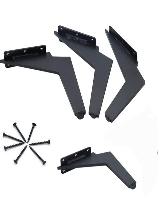 AAKASH DECOR Sofa & Furniture Leg 6 Inches / 15 Cms Matt Black Finish Thumb Solid Shape Set of 4 (Comes with Warrenty) - Image 1