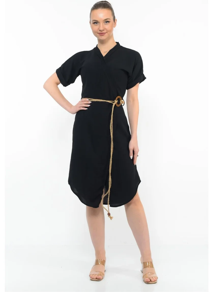 نوسيل Black Midi Dress