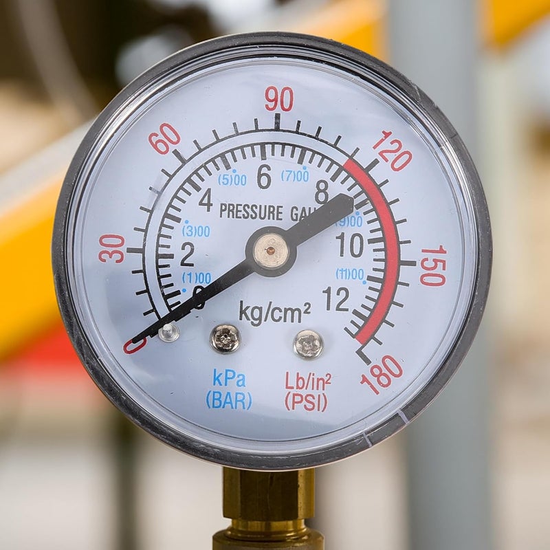 Dual Port Air Compressor Pressure Gauge Oil Free Popcorn Machine Industrial Air Pump - Image 4