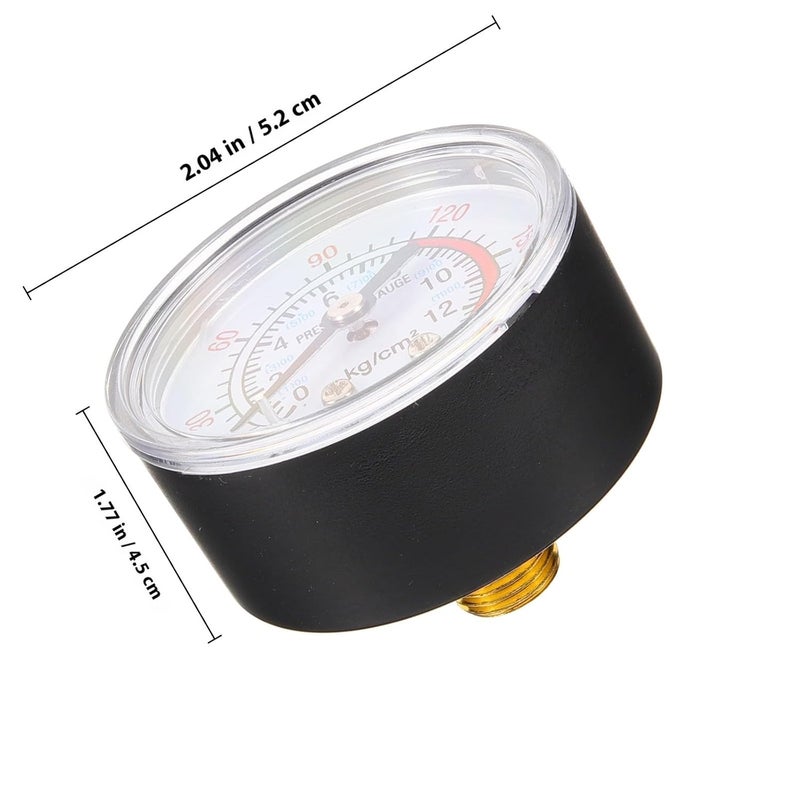 Dual Port Air Compressor Pressure Gauge Oil Free Popcorn Machine Industrial Air Pump - Image 3