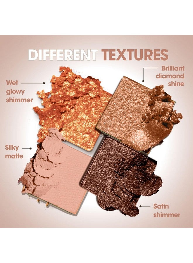 Lamora Nude Bronze Eyeshadow Palette 12 Warm Brown Highly Pigmented Shimmer & Matte Shades Travel Size Makeup Palette With Mirror - Image 5