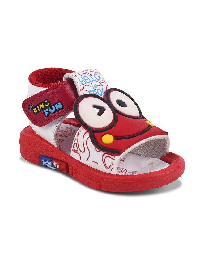KATS Unisex Infants Smiling Face Printed Musical Comfort Sandals - Image 3
