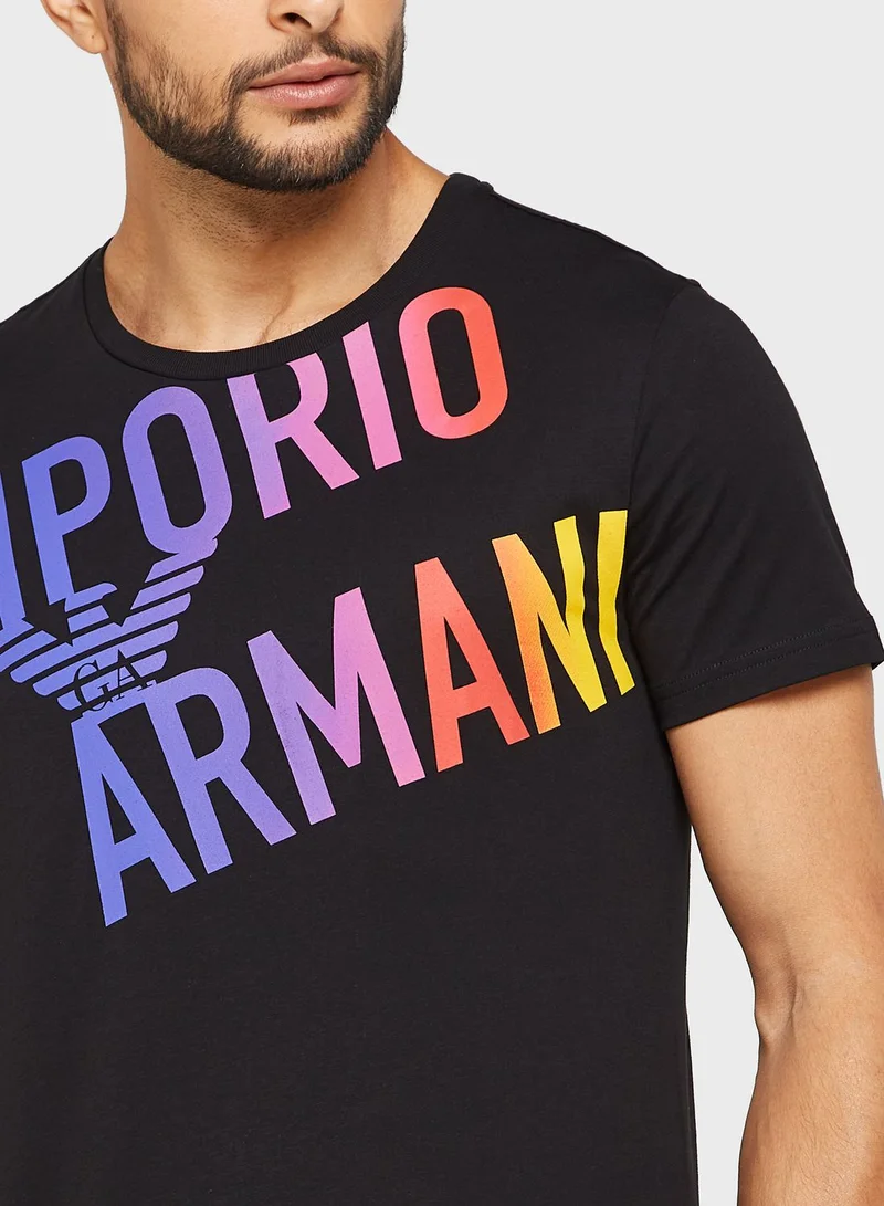 EMPORIO ARMANI Logo Crew Neck T-Shirt